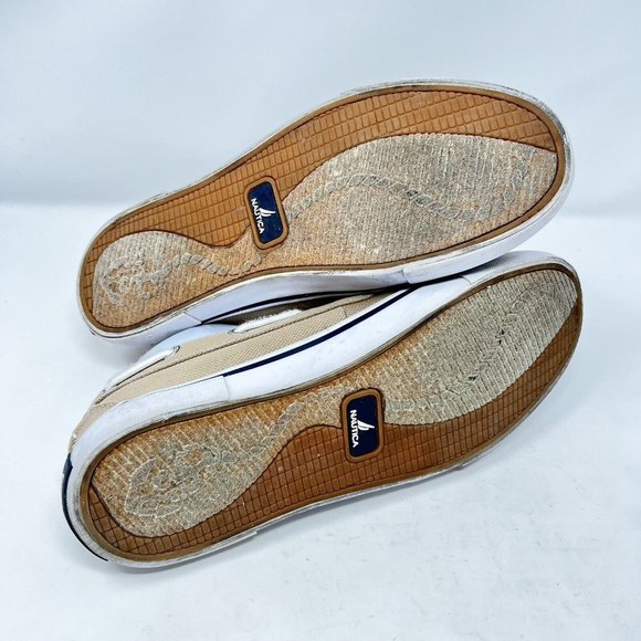 Nautica Men's Doubloon Boat Shoe Burlap Canvas Slip-On Size 8 Casual Normalcore - Picture 4 of 7